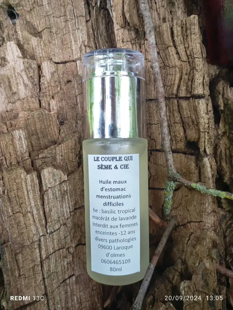 Huile de massage menstruations difficiles